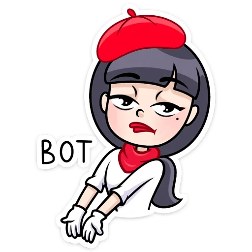 👩‍🦰 Стикер «Сильвия» для Telegram