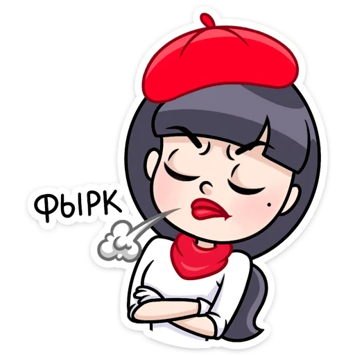 👩‍🦰 Стикер «Сильвия» для Telegram