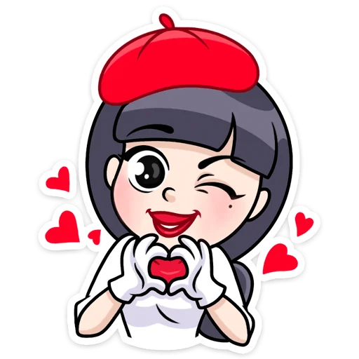 😘 Стикер «Сильвия» для Telegram