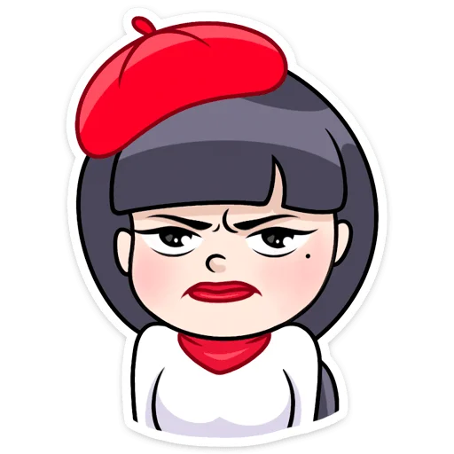 😠 Стикер «Сильвия» для Telegram