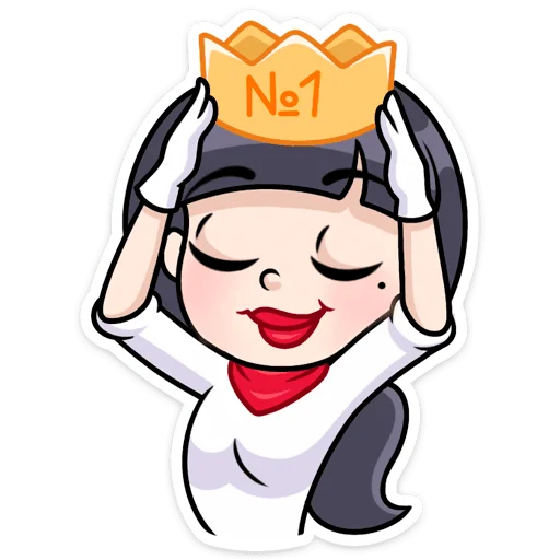 👸 Стикер «Сильвия» для Telegram