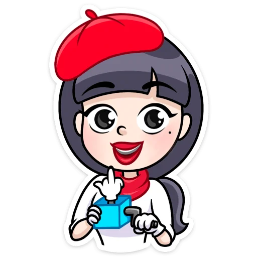 👩‍🦰 Стикер «Сильвия» для Telegram