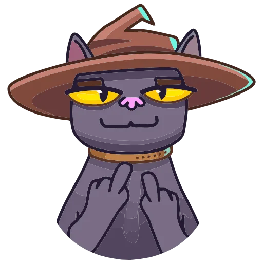 🖕 Эмодзи «Кот Сима» для Telegram