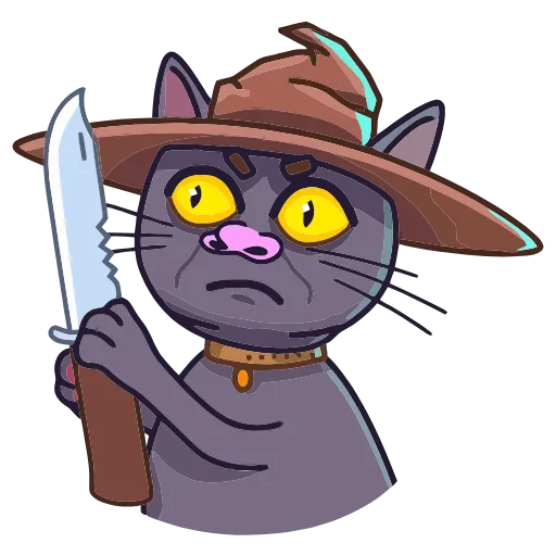 🔪 Эмодзи «Кот Сима» для Telegram