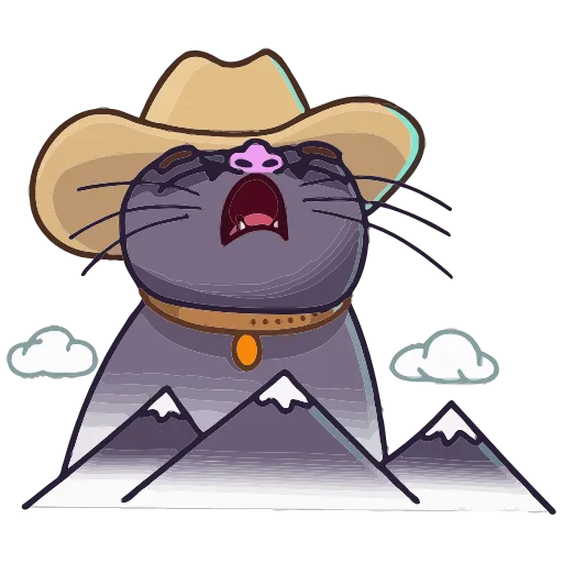 🌄 Эмодзи «Кот Сима» для Telegram