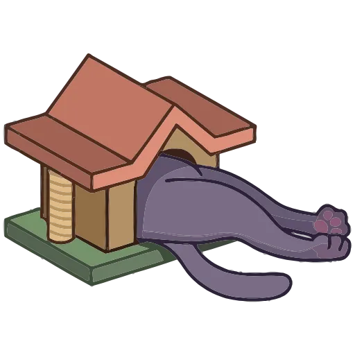 🏡 Эмодзи «Кот Сима» для Telegram