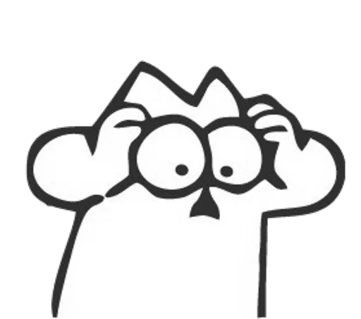 😧 Стикер «Simons cat» для Telegram