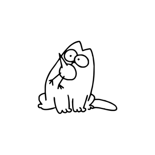 😁 Стикер «Simons cat» для Telegram