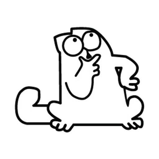 😔 Стикер «Simons cat» для Telegram