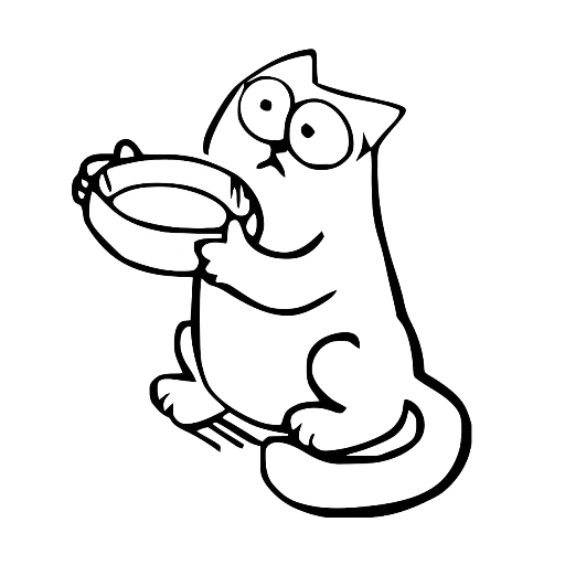 😢 Стикер «Simons cat» для Telegram