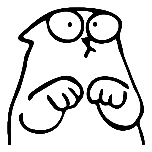 Стикерпак Simons cat для Telegram