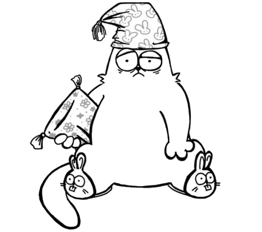 😣 Стикер «Simons cat» для Telegram