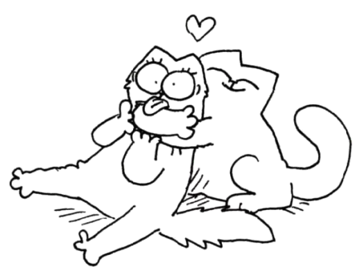 ❤ Стикер «Simons cat» для Telegram