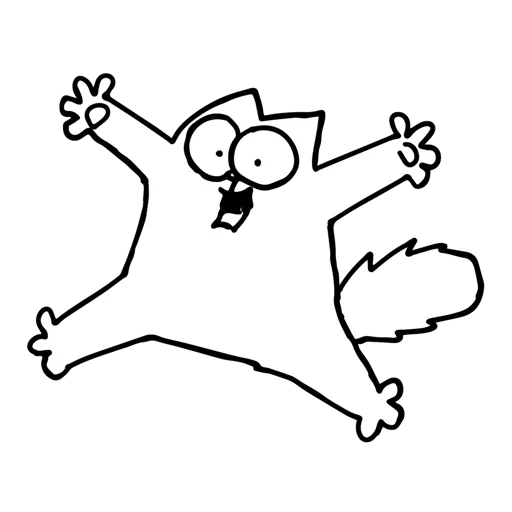 😃 Стикер «Simons cat» для Telegram