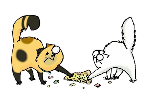 😕 Стикер «simon&;s cat» для Telegram