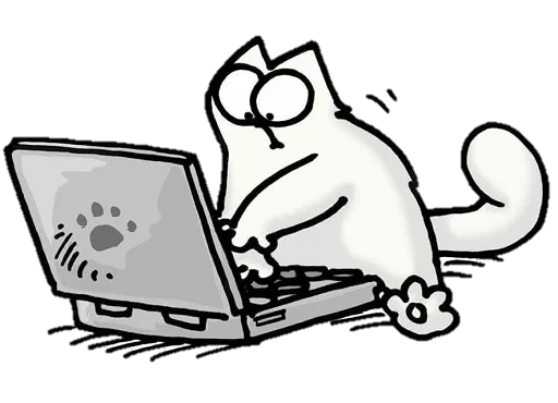 😌 Стикер «simon&;s cat» для Telegram