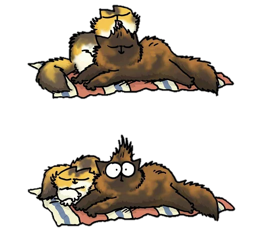 😳 Стикер «simon&;s cat» для Telegram