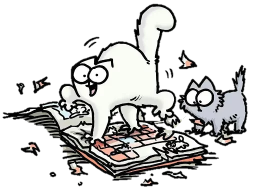 😐 Стикер «simon&;s cat» для Telegram