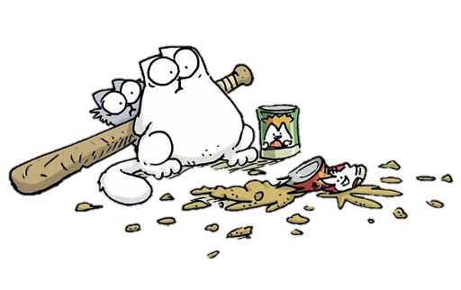 😱 Стикер «simon&;s cat» для Telegram
