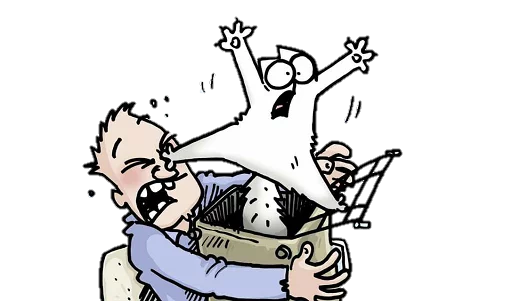 😡 Стикер «simon&;s cat» для Telegram