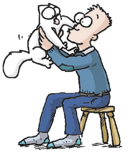 😍 Стикер «simon&;s cat» для Telegram
