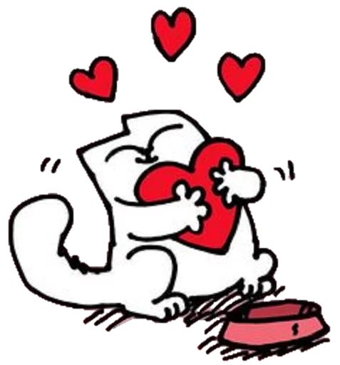 😍 Стикер «simon&;s cat» для Telegram