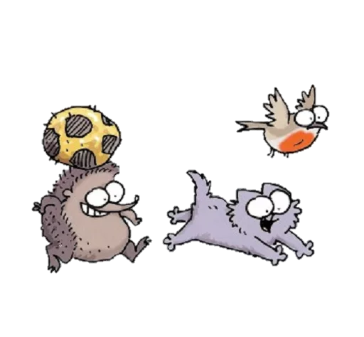 ⚽ Стикер «simon&;s cat» для Telegram