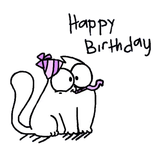 🎂 Стикер «simon&;s cat» для Telegram