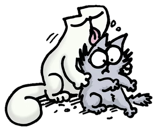 💋 Стикер «simon&;s cat» для Telegram