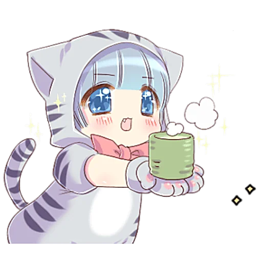 ☕ Стикер «Симпатичный-Кун» для Telegram