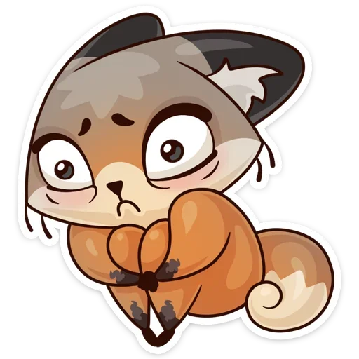 😨 Стикер «Когда просто любишь» для Telegram