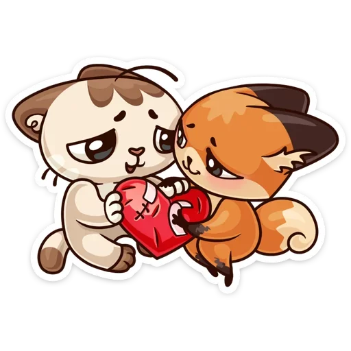 ❤ Стикер «Когда просто любишь» для Telegram