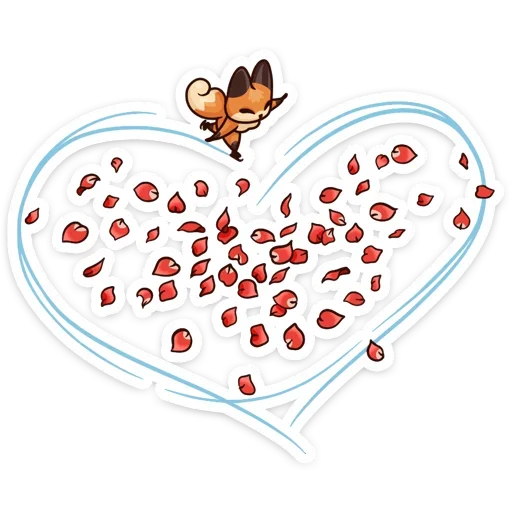 ⛸ Стикер «Когда просто любишь» для Telegram