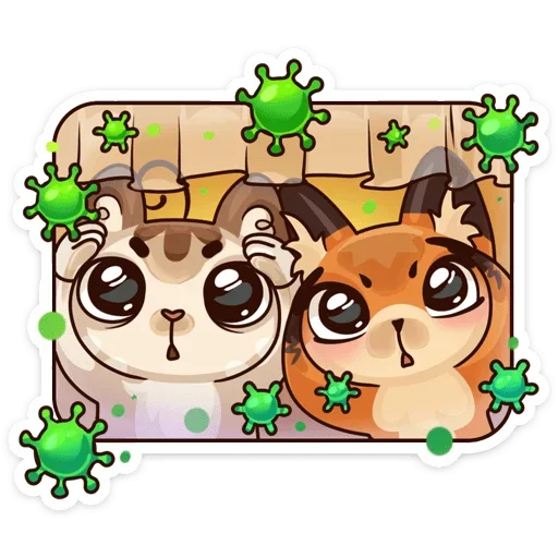🦠 Стикер «Когда просто любишь» для Telegram