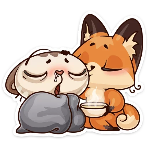 🤒 Стикер «Когда просто любишь» для Telegram