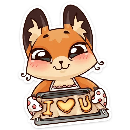 🙂 Стикер «Когда просто любишь» для Telegram