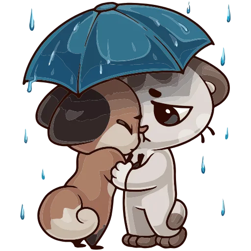 ☔ Эмодзи «Когда просто любишь» для Telegram