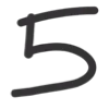 5️⃣ Эмодзи «Черные буквы» для Telegram