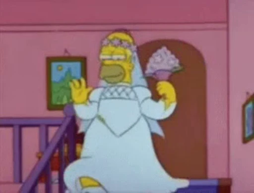 👰‍♀ Стикер «Simpson» для Telegram
