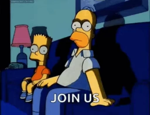 😬 Стикер «Simpson» для Telegram