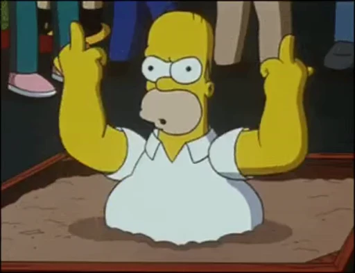 🖕 Стикер «Simpson» для Telegram