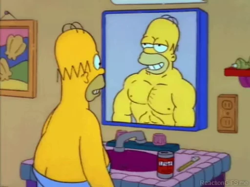 🏋️‍♂️ Стикер «Simpson» для Telegram