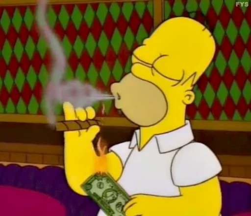 🚬 Стикер «Simpson» для Telegram