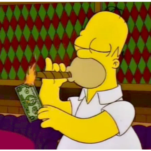 🤑 Стикер «Simpsons» для Telegram