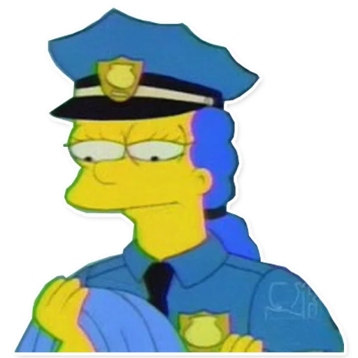 👮 Стикер «Simpsons» для Telegram