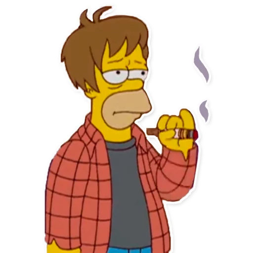 🚬 Стикер «Simpsons» для Telegram