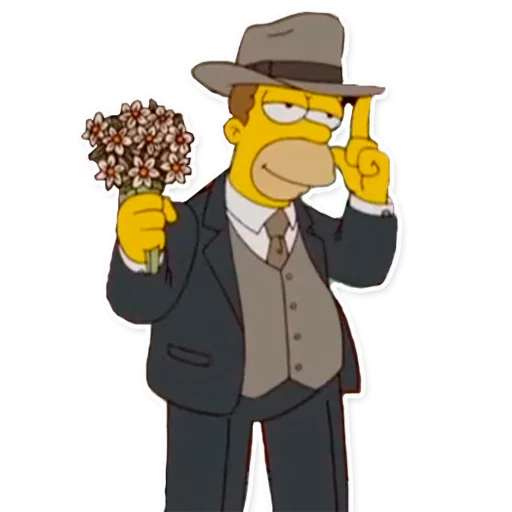 🌷 Стикер «Simpsons» для Telegram
