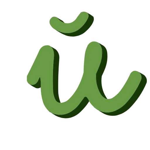 🤩 Эмодзи «Розовые и зелёные буквы» для Telegram