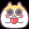 Стикер 20 🥰 Видеоанимированный набор эмоджи с котейкой