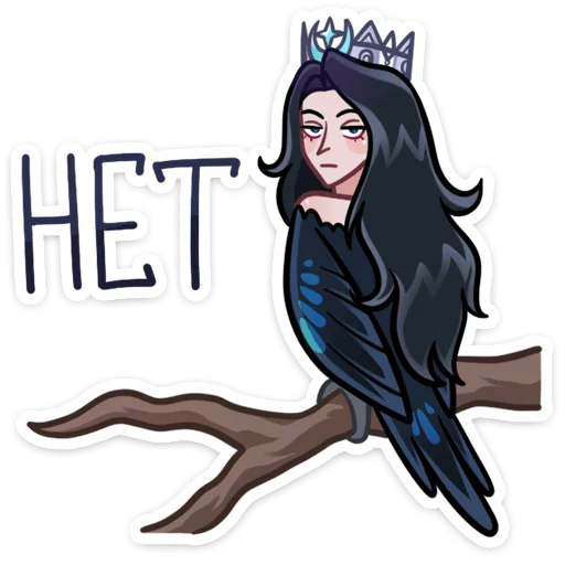 👩 Стикер «Сирин» для Telegram